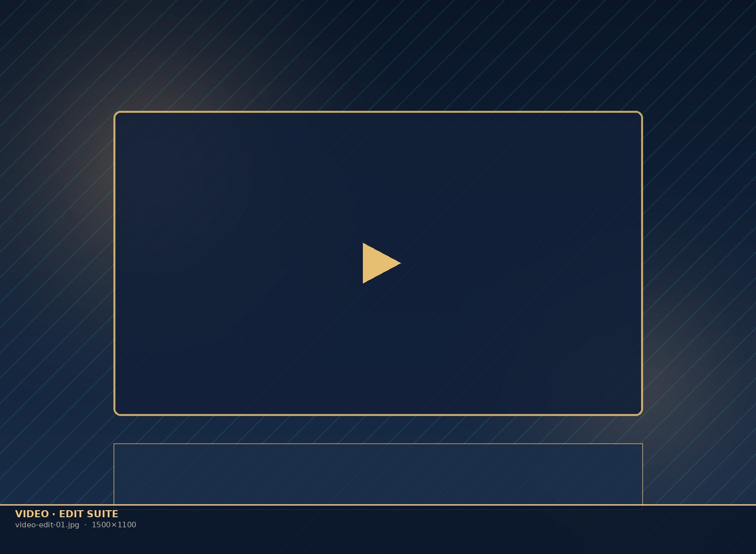 Video editing timeline